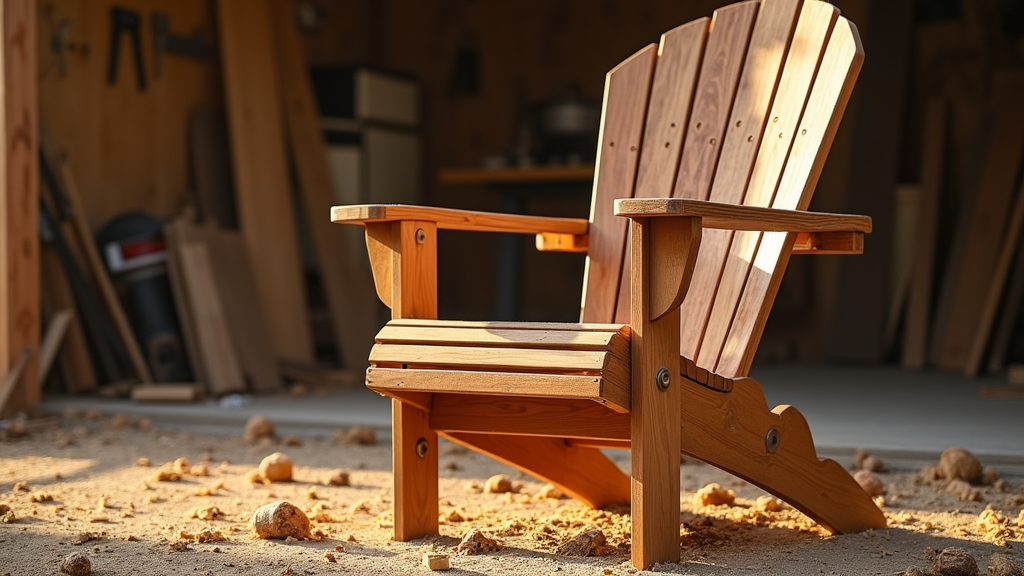 a custom built Adirondack chair